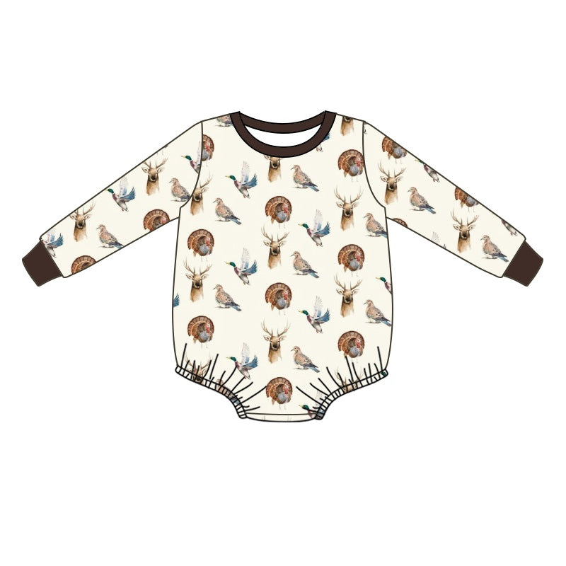 baby long sleeve mallard duck romper