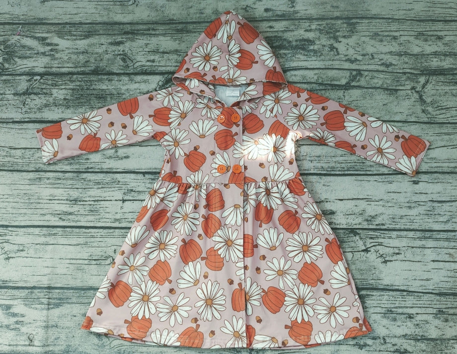 girls long sleeve pumpkin jacket coat preorder