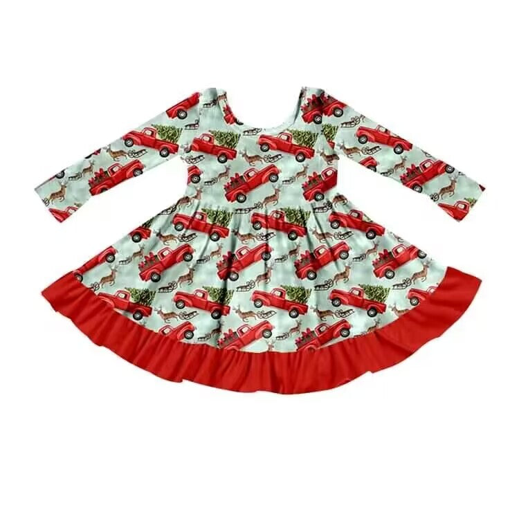 baby girls christmas design dress