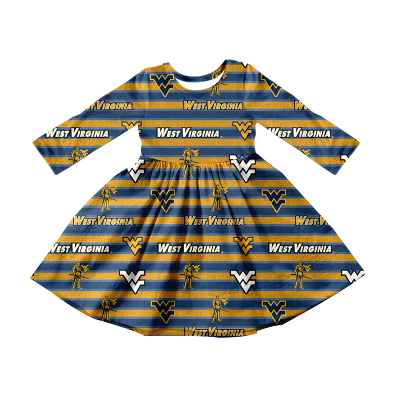 baby girls long sleeve west design dress