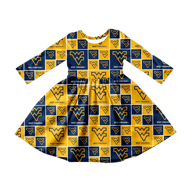 baby girls long sleeve west design dress