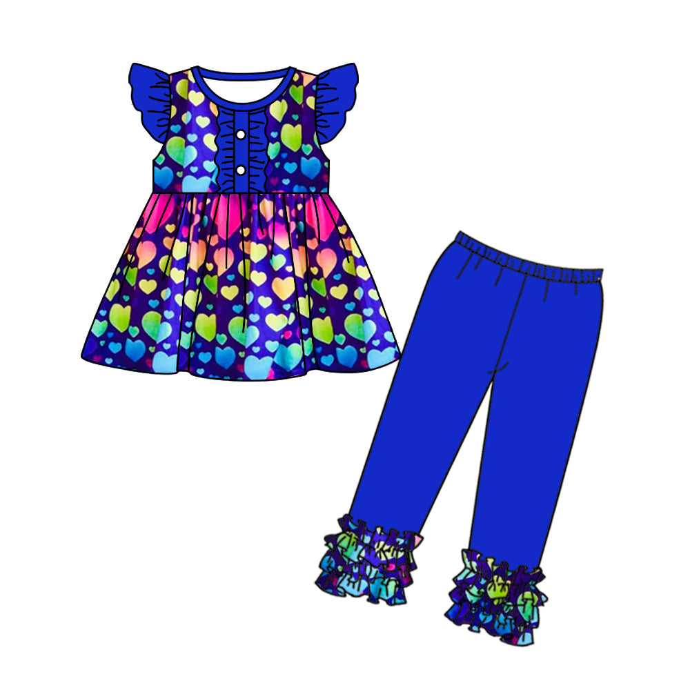 wholesale kids girls toddle valentines heart outfit