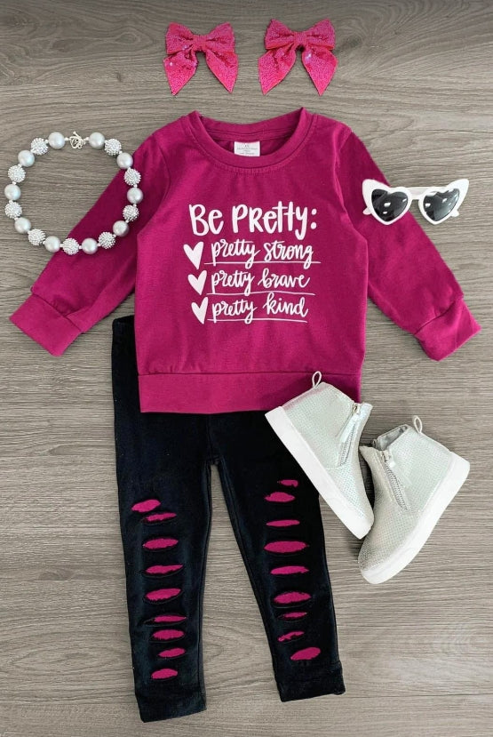 baby girls valentines day clothing set