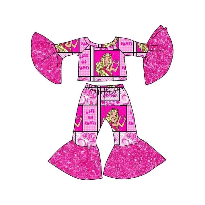 lets go party pink doll clothing set