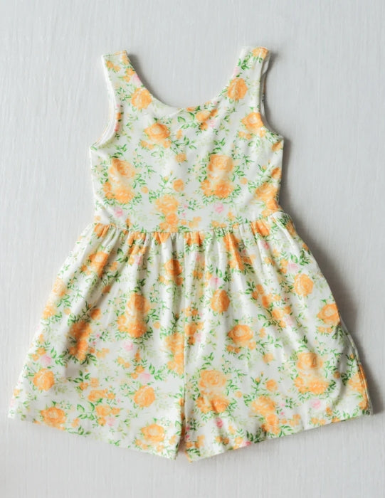 infant baby girls floral jumpsuit