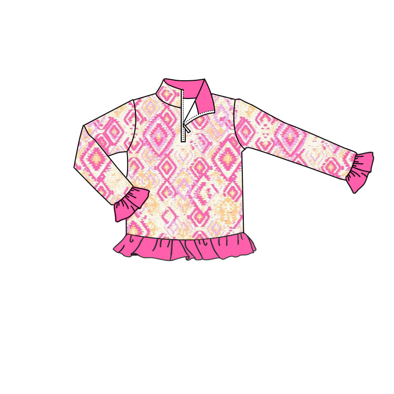 cowgirl western aztec long sleeve pullover
