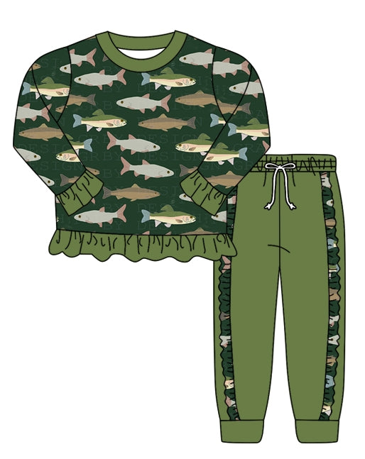 infant baby girl sea fish fall winter clothes