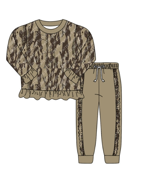 infant baby girl camo fall winter clothes
