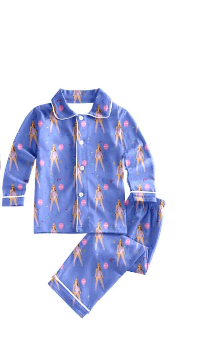 Country music singer wholesale fall winter long sleeve pajama set