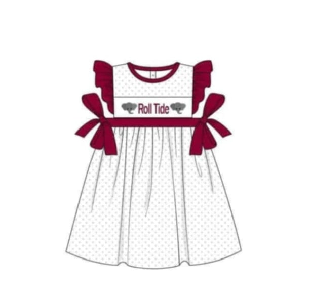 baby girl elephant college team dress