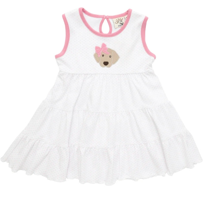 Cute puppy dog baby girls dress