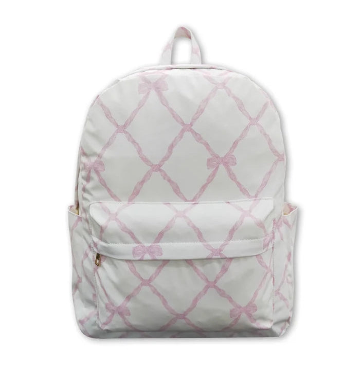 infant baby baby girl pink bow mini backpack