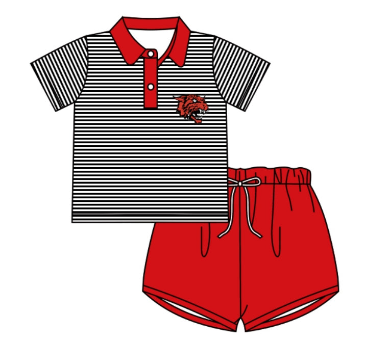 Toddle baby boy custom team short sleeve summer outfit