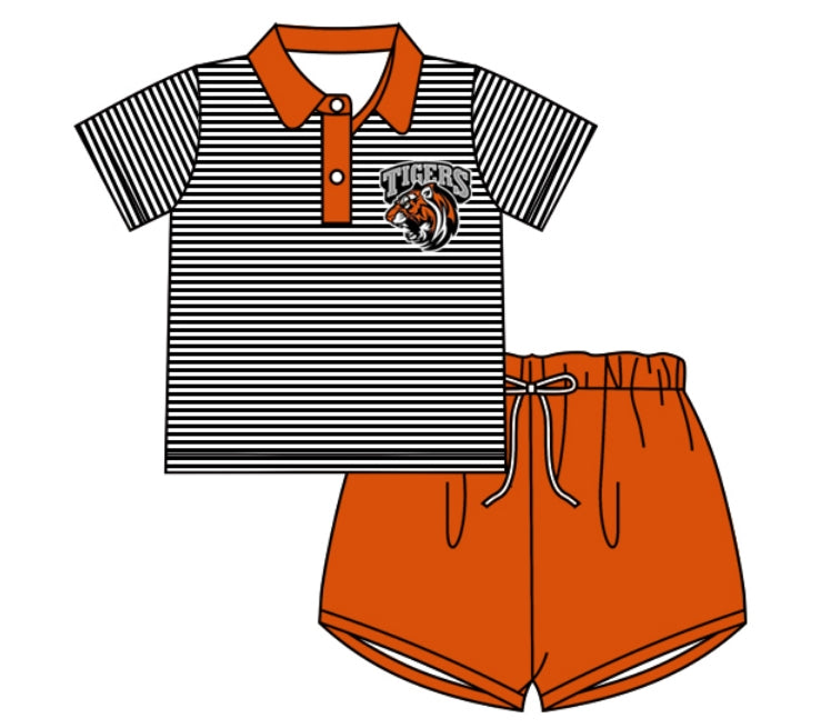 Toddle baby boy custom team short sleeve summer outfit