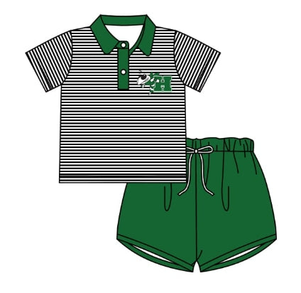 Toddle baby boy custom team short sleeve summer outfit