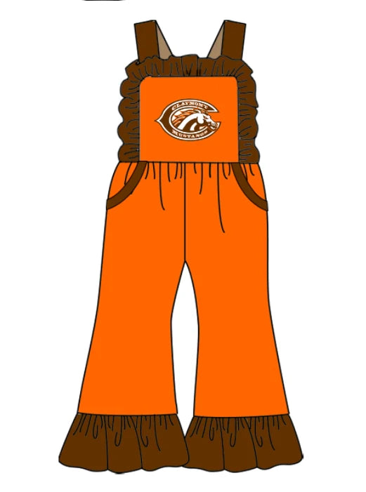 Baby girls custom team cheer matching outfit