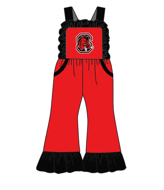 Baby girls custom team cheer matching outfit