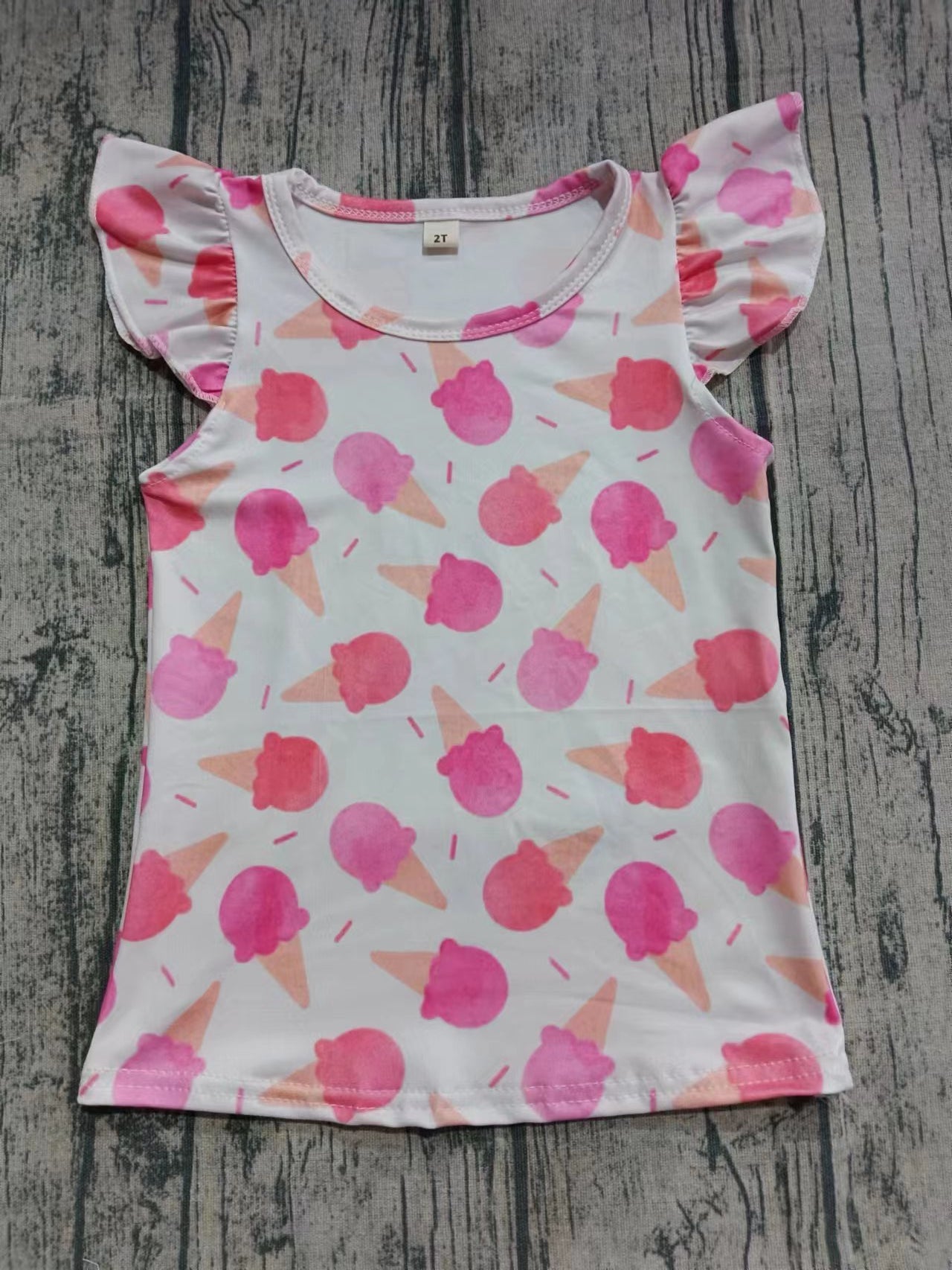 Kids girls custom summer fashion t- shirt