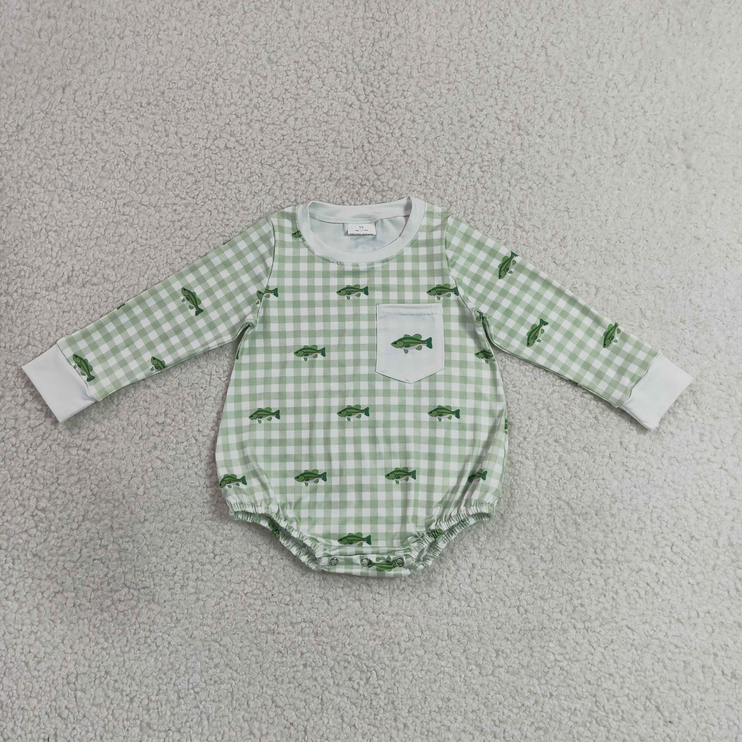 Fish long sleeve top matching pants boy outfit