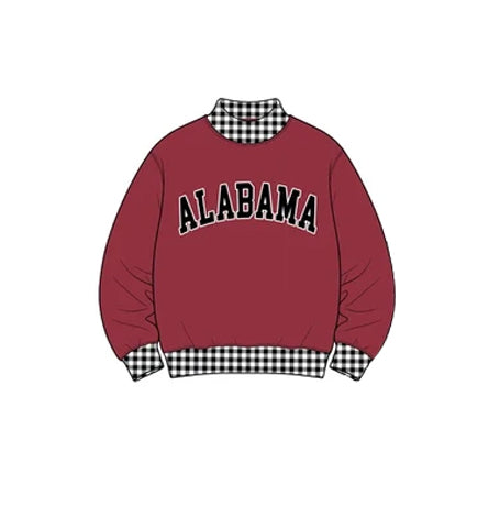 Adult Alabama team design summer long sleeve top