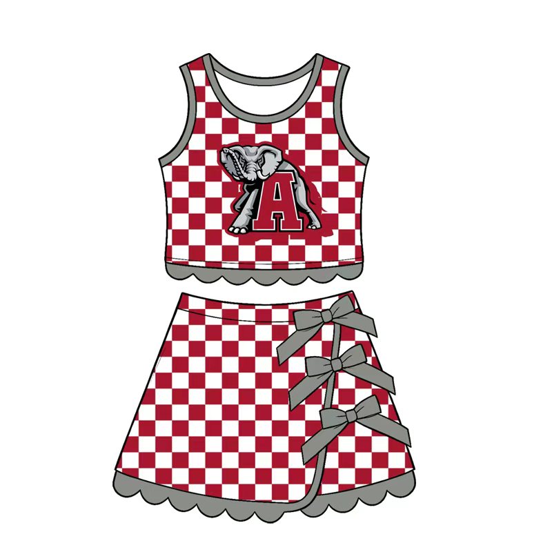 baby girls sleeveless top matching skorts yoga clothing set