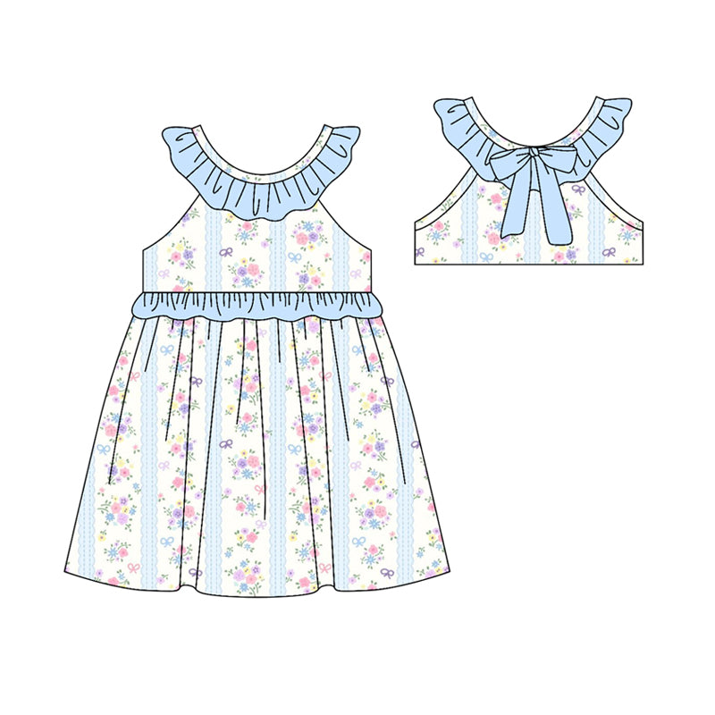 wholesale kids clothes custom floral dress