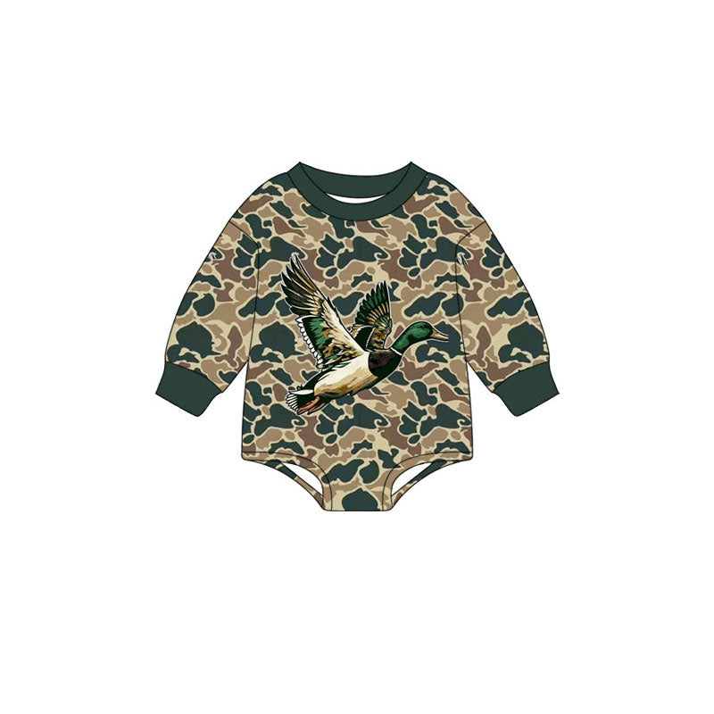 Toddle baby mallard duck camo romper wholesale factory price