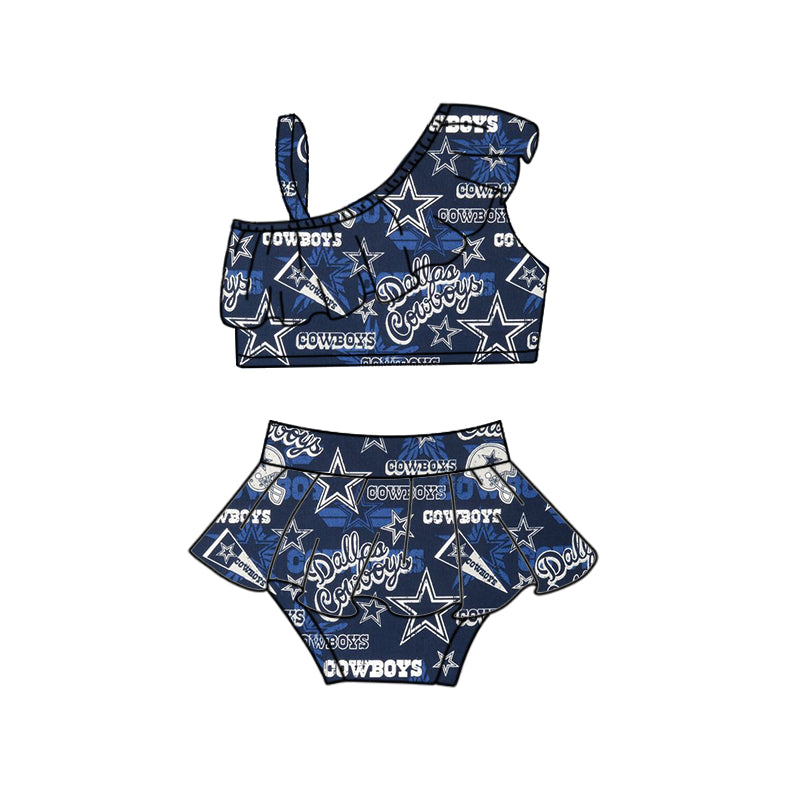 baby girls two pieces team design summer bathing suit