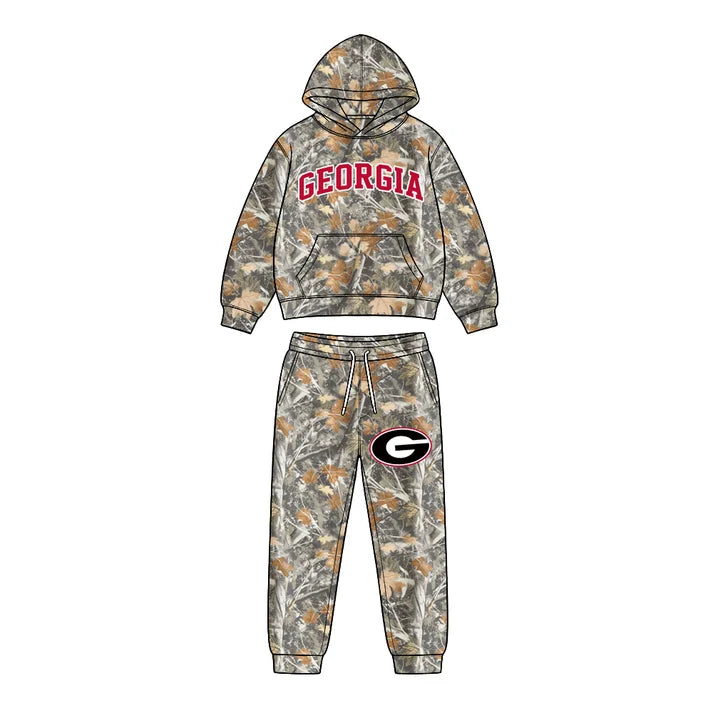 Toddle kids custom georgia team design boy long sleeve clothes wholesale price