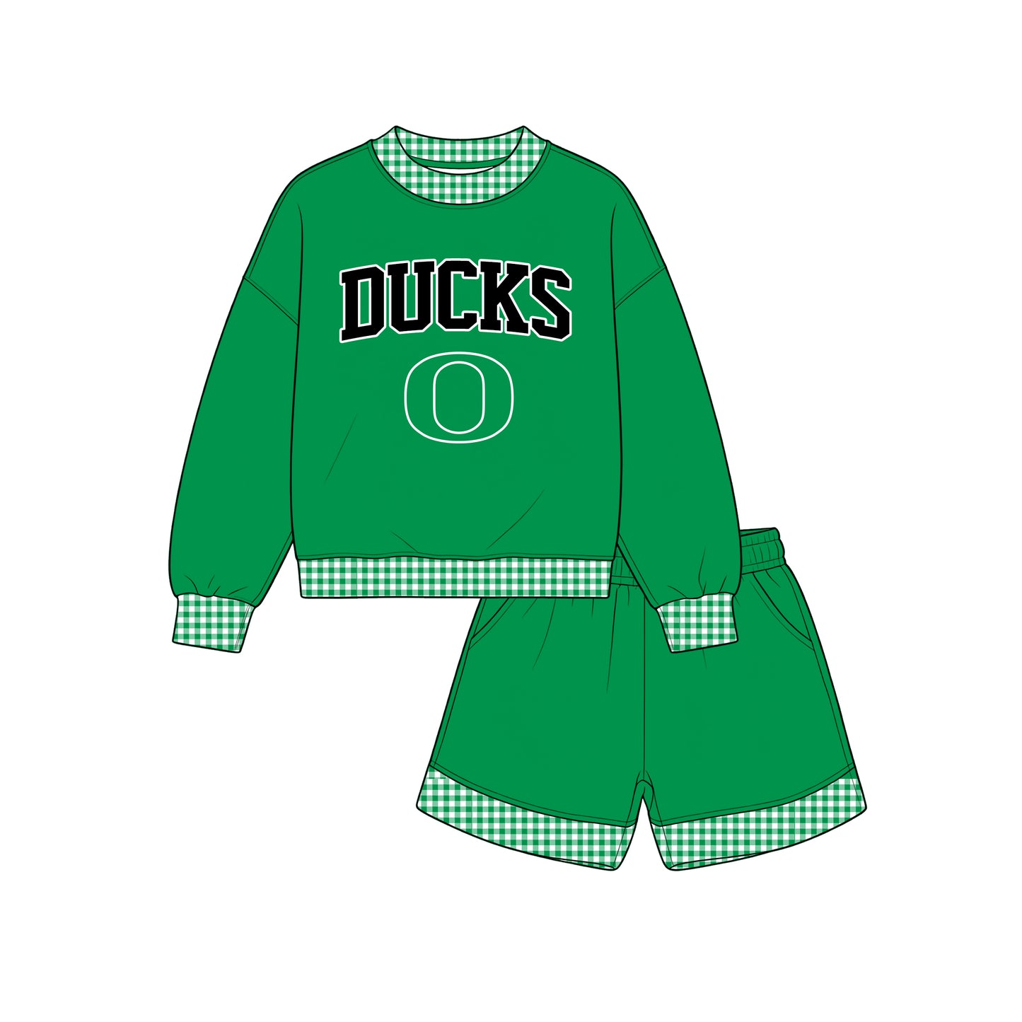 Toddle kids girls custom design long sleeve outfit