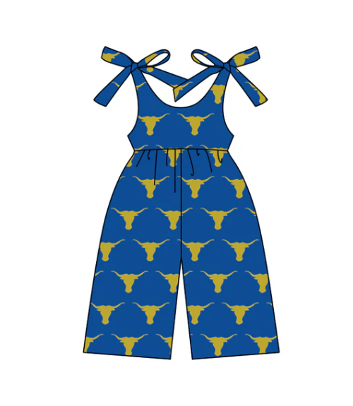 Toddle baby girls team design jumpsuit