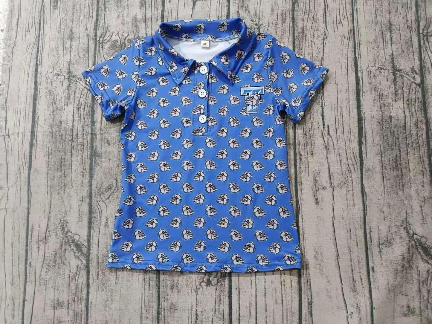 baby boy short sleeve team shirt