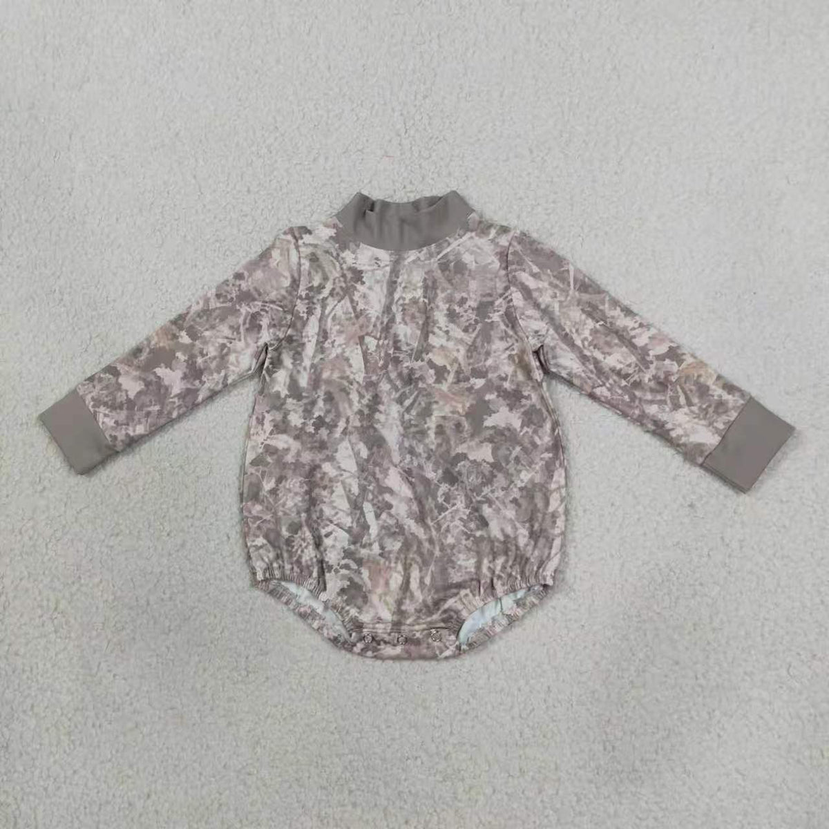 Camouflage print toddle baby boy long sleeve yoga romper