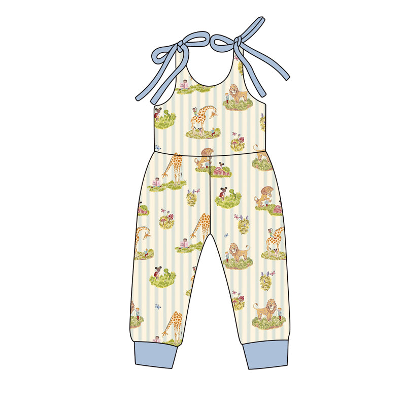 Animal design kids baby summer romper