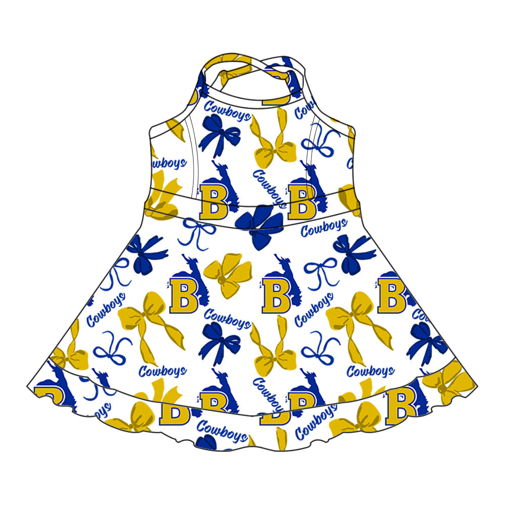 Toddle girls wholesale custom team design dress