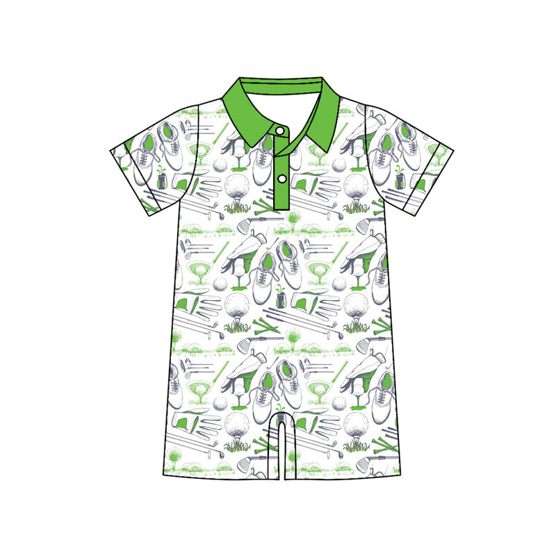 Toddle baby golf design short sleeve romper wholesale factory price