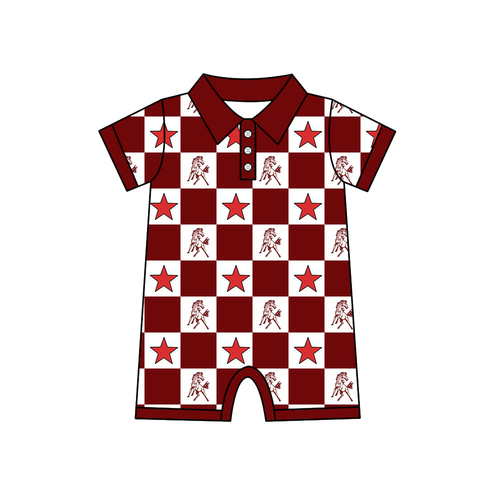 Team design toddle boy summer romper