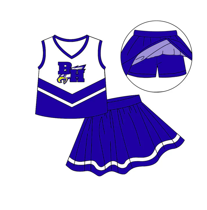 Baby girls custom team cheer outfit add shorts