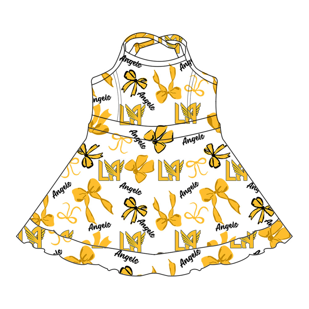 Toddle girls wholesale custom team design dress