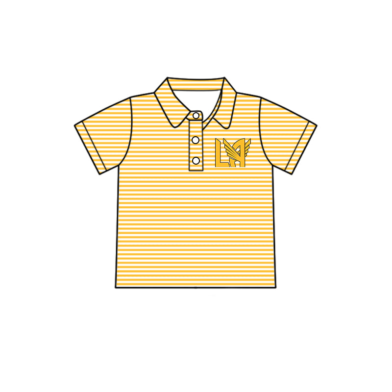 Kids baby short sleeve custom team pullover top