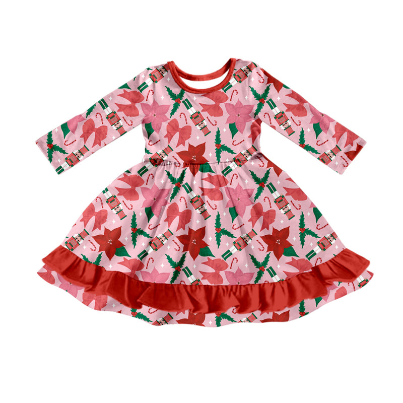 Toddle girls Christmas design long sleeve dress
