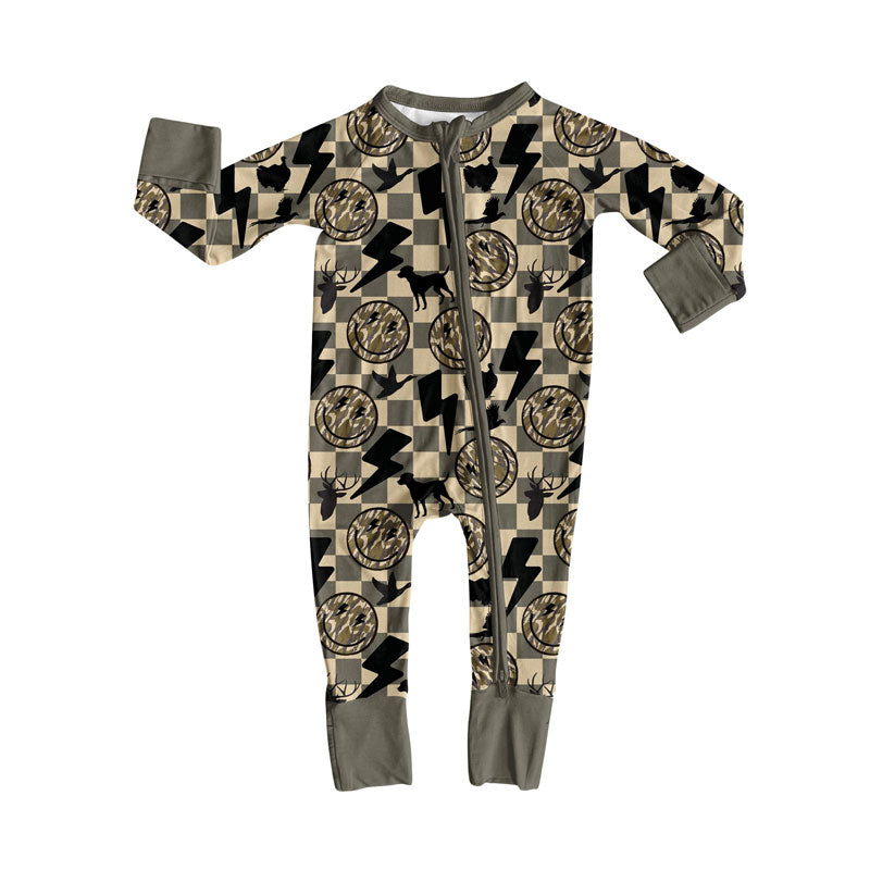 toddle baby long sleeve Smile face dog duck romper wholesale factory price