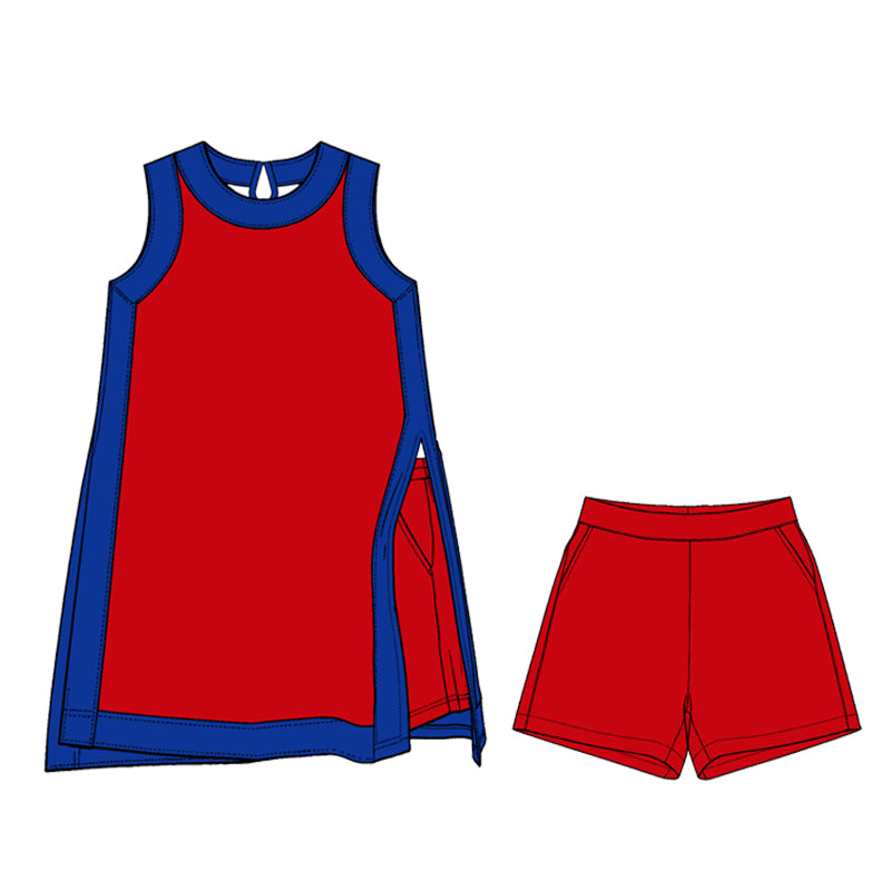 baby girls sleeveless dress matching shorts yoga clothing set