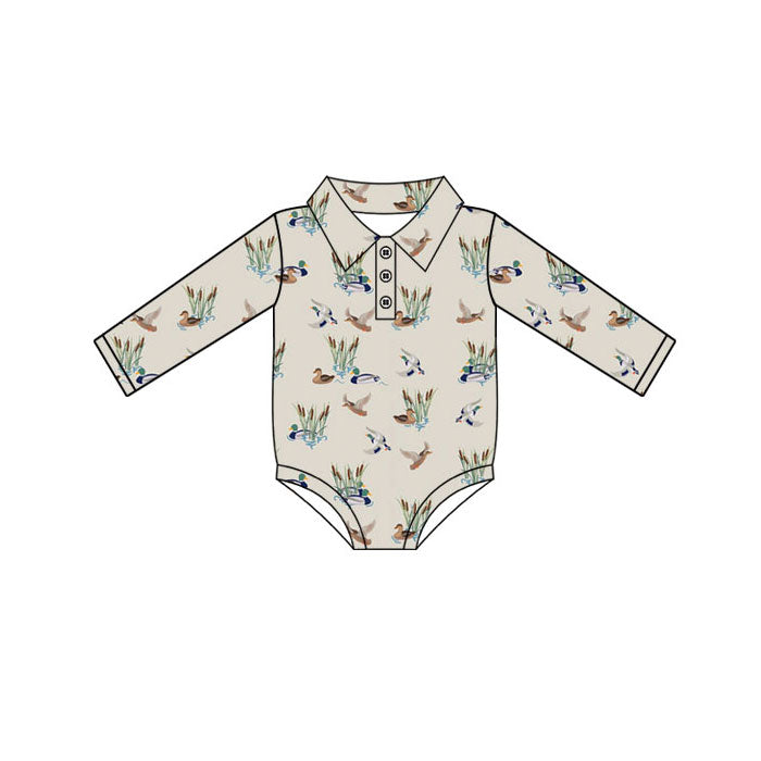 Toddle baby boy duck hunting season t-shirt romper wholesale factory price