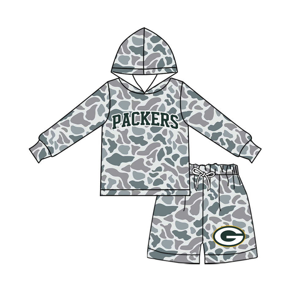 Toddle kids custom Packers team design long sleeve outfit