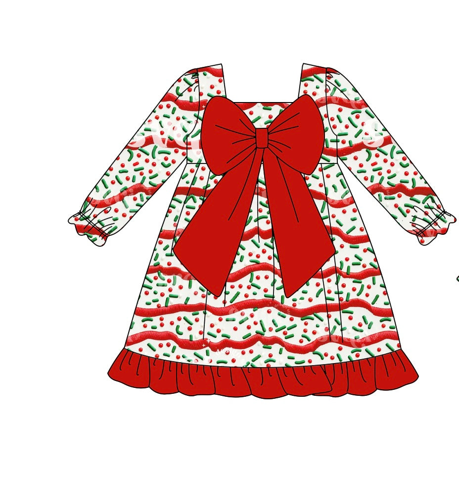 toddle girls long sleeve Christmas dress