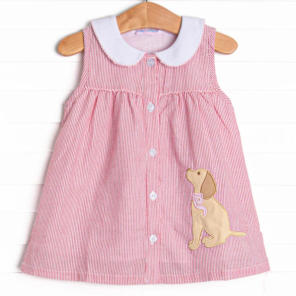 Baby girl cute dog print summer dress