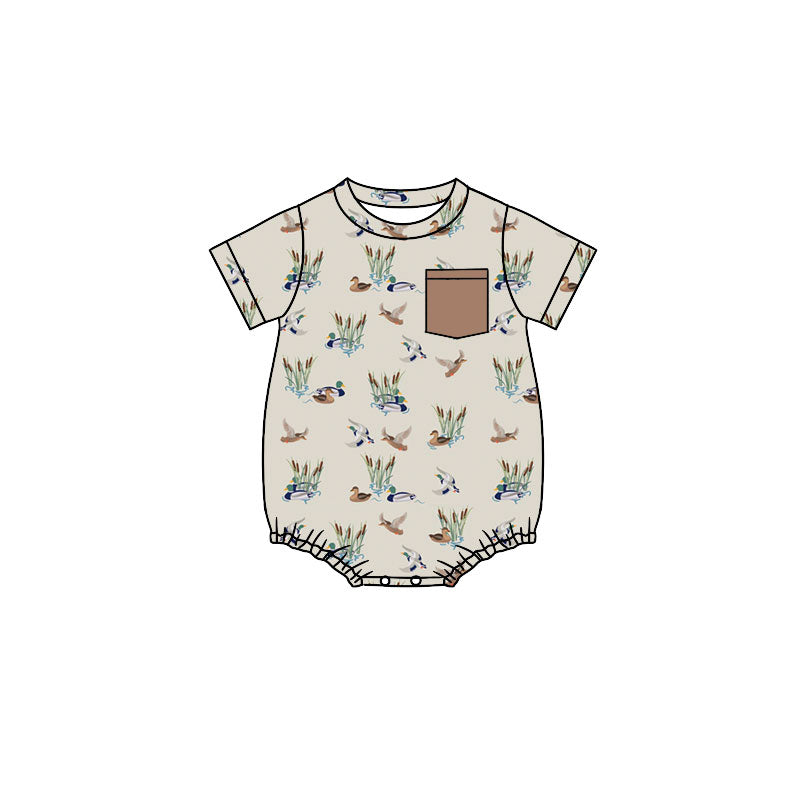 Toddle baby boy duck hunting season romper wholesale factory price