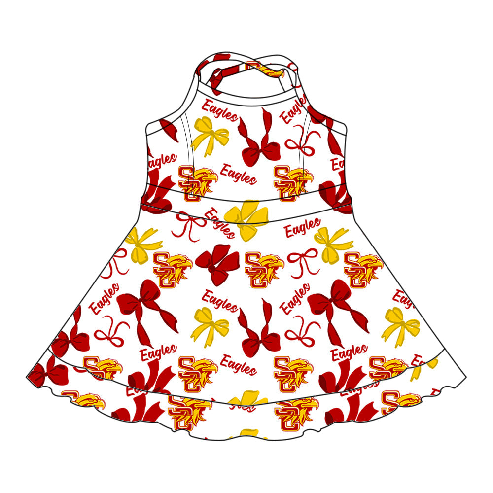 Toddle girls wholesale custom team design dress
