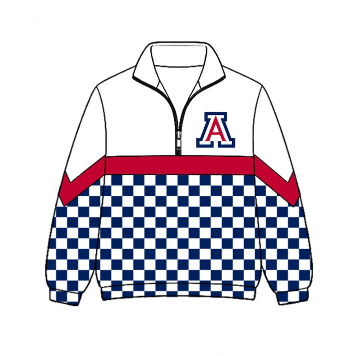 Kid Arizona Wildcats team style long sleeve pullover top